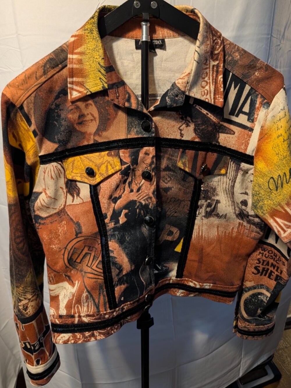 SHARON ENDICK Size M Multi Color Tapestry Jacket Unique/Vintage~Exclnt